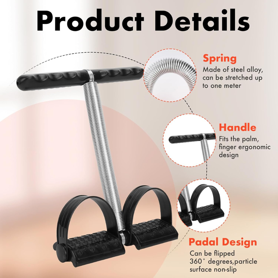Single Spring Tummy Trimmer | Sit Up Fitness Equipment for Home Gym