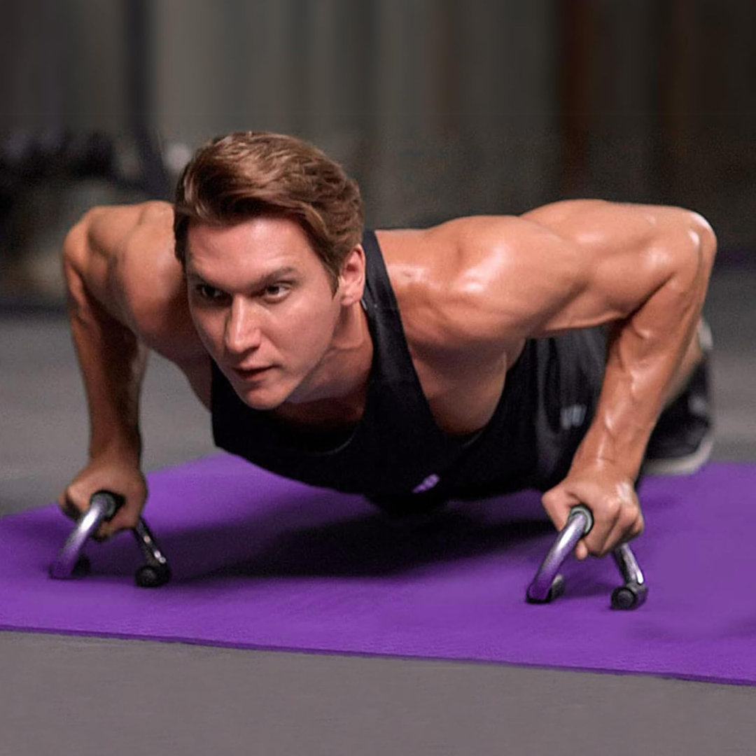 Non-Slip Push Up Stands with Chrome Bars