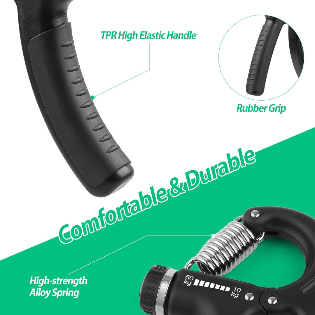 Adjustable Hand Grip Strengthener with Customizable Resistance (10-40kg)