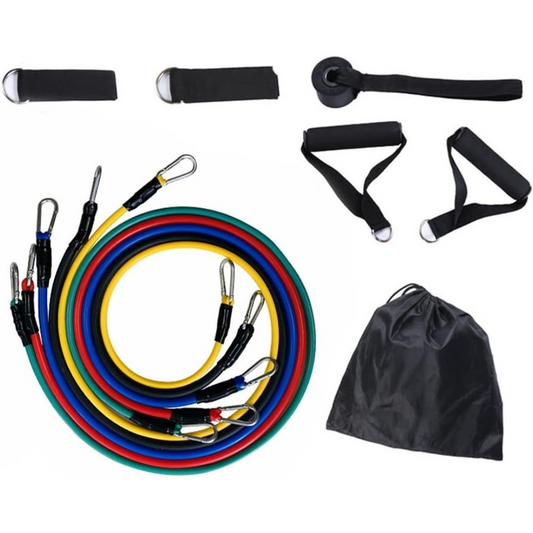 11 Pieces Resistance Band Set-Elastic Pull Rope